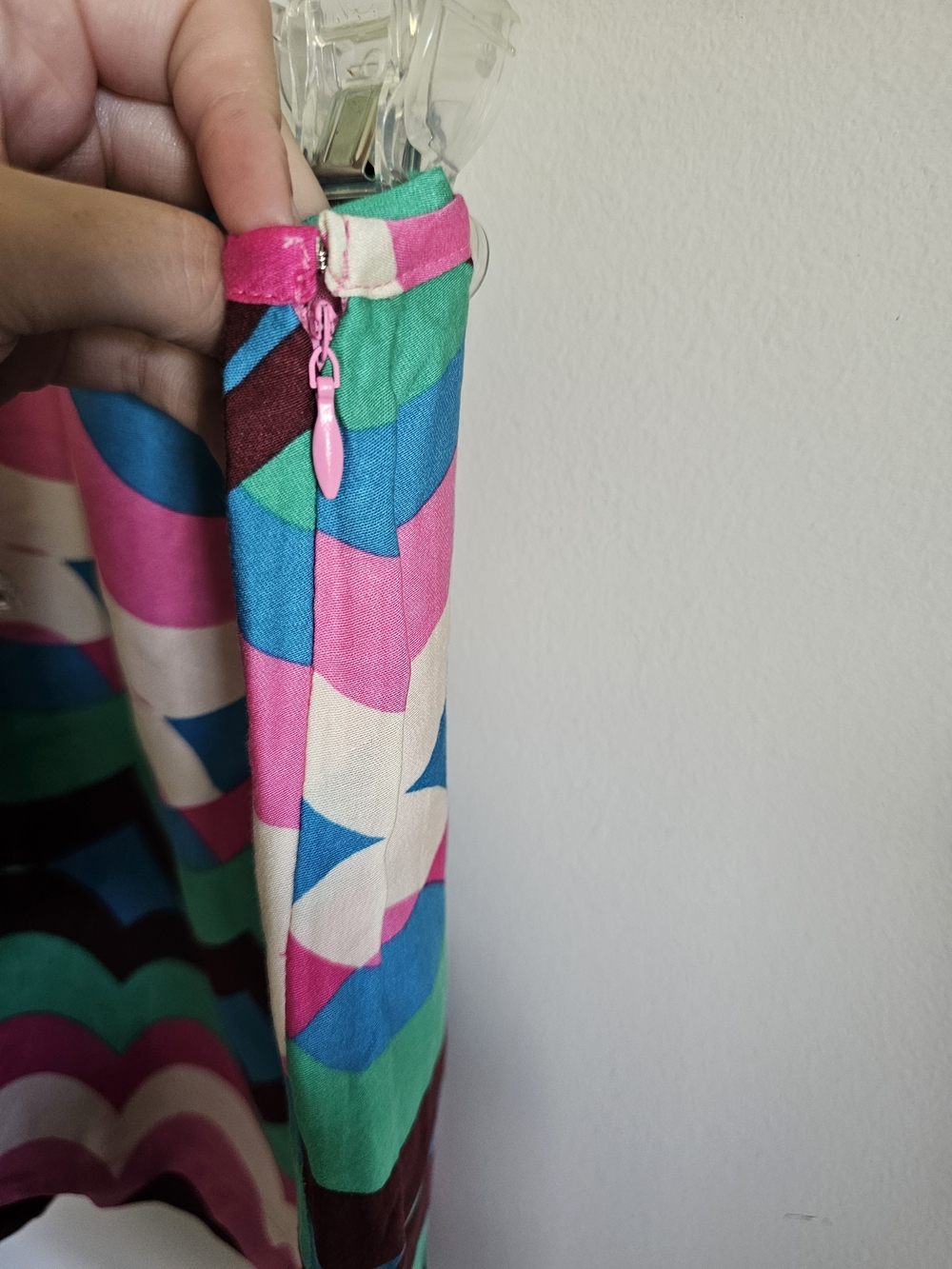 Olivaceous Multicolor Geometric Blouse - Picture 3 of 5